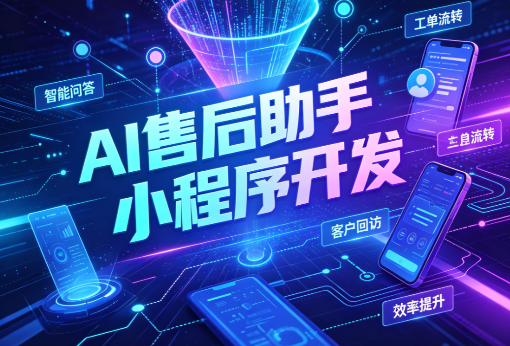 AI售后助手小程序开发,自主识别客户问题并给出解决方案