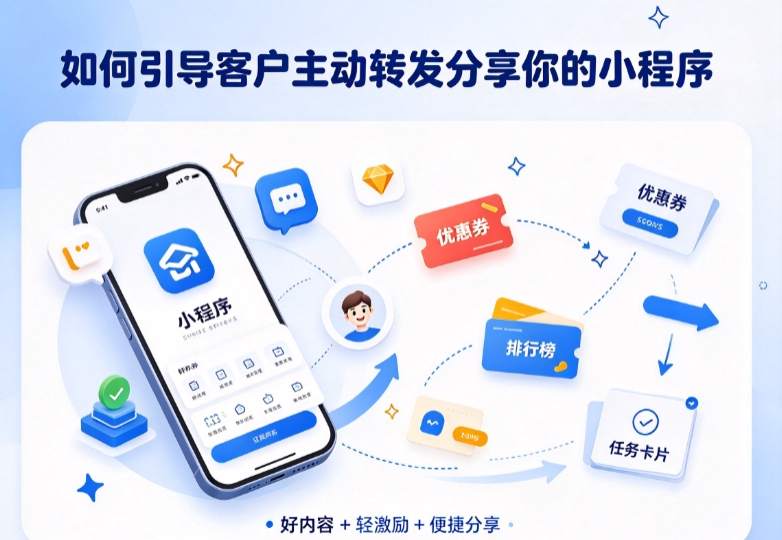 如何引导客户主动转发_分享你的小程序?